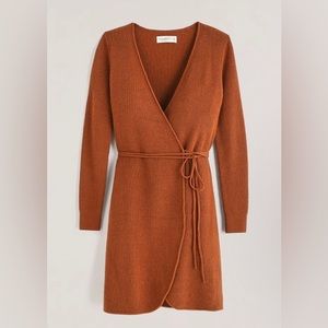 Sweater Wrap Dress